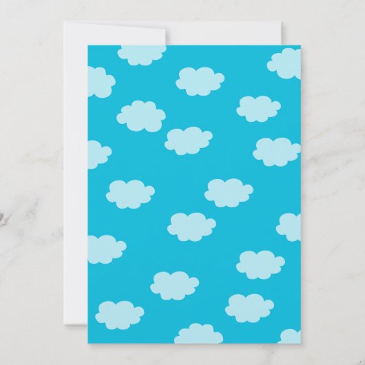 Einladungen für Babydusche (Rückseite)