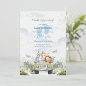 Einladungen für Babydusche (Stehend Vorderseite)