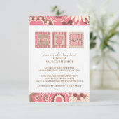 Einladungen für Babydusche (Rosa) (Stehend Vorderseite)