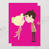 Einladungen für Babydusche zur Liebe (Vorne/Hinten)