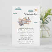 Einladungen für Babyduschen (Stehend Vorderseite)