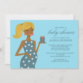 Einladungen für Babyduschen [Aquamarin] (Vorderseite)