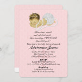 Einladungen für Babymädchen PINK Princess 147 (Vorne/Hinten)