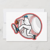 Einladungen für Baseball Pitcher (Vorderseite)