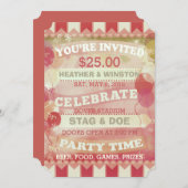 Einladungen für benutzerdefinierte Circus Stag & D (Vorne/Hinten)