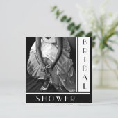 Einladungen für benutzerdefinierte Text-Bridal-Dus (Stehend Vorderseite)