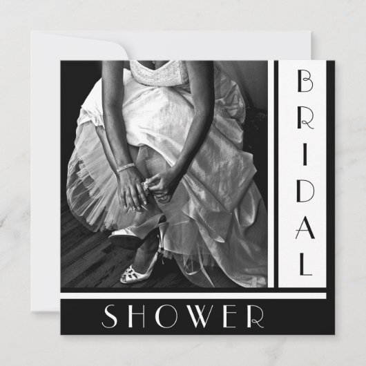 Einladungen für benutzerdefinierte Text-Bridal-Dus (Vorderseite)