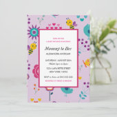 Einladungen für Bienendusche Mommy zu Bläserin (Stehend Vorderseite)