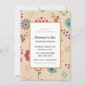 Einladungen für Bienendusche Mommy zu Bläserin (Vorderseite)