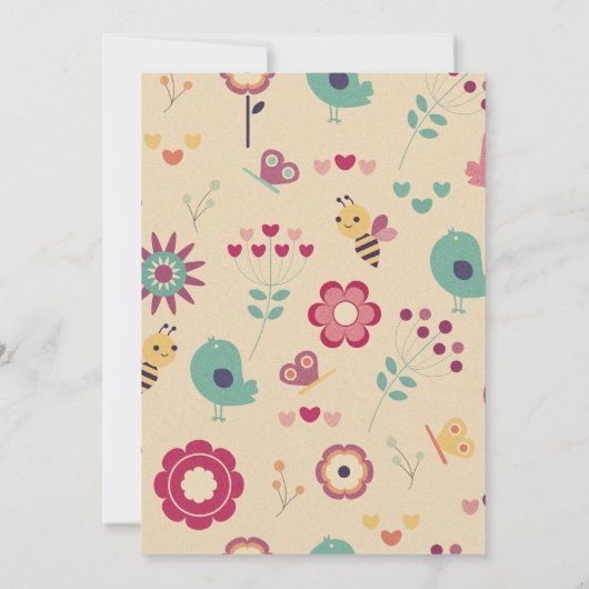 Einladungen für Bienendusche Mommy zu Bläserin (Rückseite)