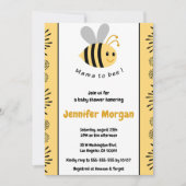 Einladungen für Bienendusche Mommy zu Hummeln (Vorderseite)