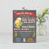 Einladungen für Bier und Windeln (Stehend Vorderseite)