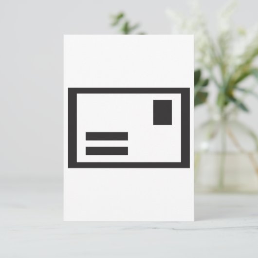 Einladungen für Black Envelope (Stehend Vorderseite)