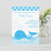 Einladungen für Blauwale (Stehend Vorderseite)