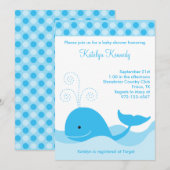 Einladungen für Blauwale (Vorne/Hinten)