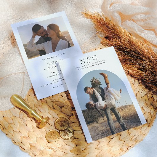 Einladungen für Boda Elegantes Foto und Arco
