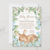 Einladungen für Boy Deer Fawn Baby Shower (Vorderseite)
