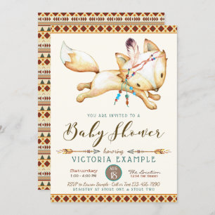 Einladungen für Boy Fox Baby-Dusche