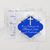 Einladungen für Boys CONFIRMATION (Vorne/Hinten)