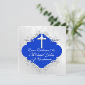 Einladungen für Boys CONFIRMATION (Stehend Vorderseite)