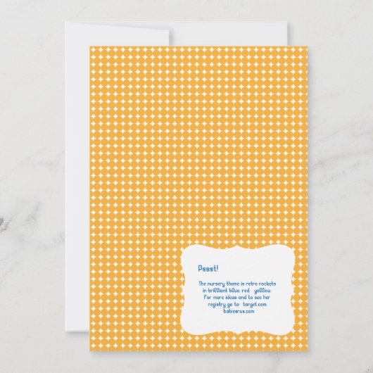 Einladungen für Boys Rocket Stellar (Rückseite)