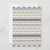 Einladungen für Boys Teepee Tribal Baby Shower (Rückseite)