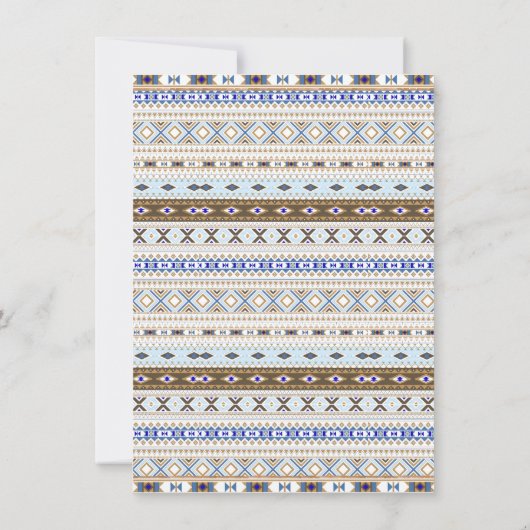 Einladungen für Boys Teepee Tribal Baby Shower (Rückseite)