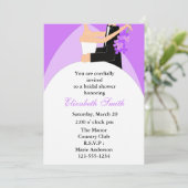 Einladungen für Braut- und Großraumdusche (Stehend Vorderseite)