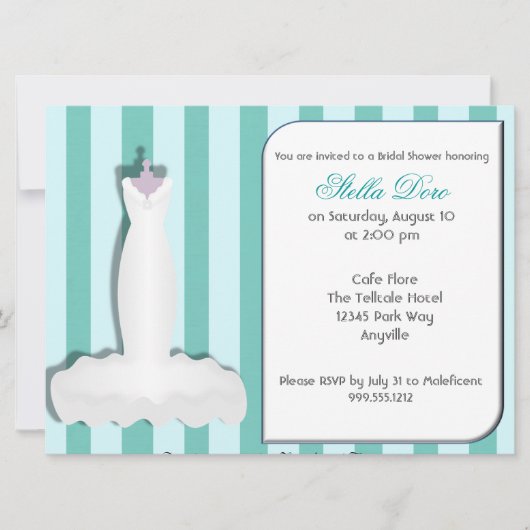 Einladungen für Brautdusche (Vorderseite)