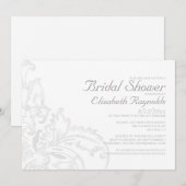 Einladungen für Brautduschen geblüht (Vorne/Hinten)