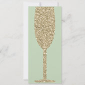 Einladungen für Champagner | Brunch-Brautparty (Rückseite)