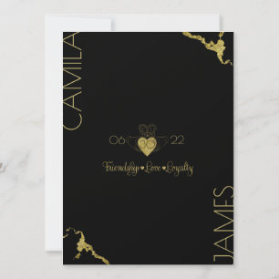 Einladungen für Claddagh Monogram