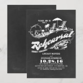 Einladungen für das Abendessen am Strand mit Probe (Vorne/Hinten)