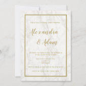 Einladungen für das Abendessen in Probe aus Gold (Vorderseite)