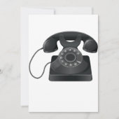 Einladungen für das alte Schwarze Telefon (Vorderseite)