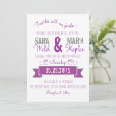 Einladungen für das charmante Banner (Stehend Vorderseite)