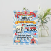 Einladungen für das Circus Baby (Stehend Vorderseite)