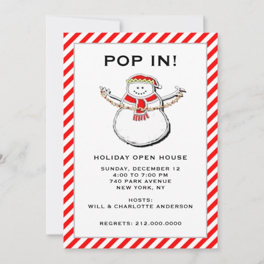 Einladungen für das Ferienhaus (Vorderseite)