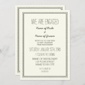 Einladungen für das Foto Vintager Teilnehmer (Vorne/Hinten)