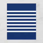 Einladungen für das Graduierungssystem Navy Blue W (Rückseite)