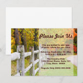 Einladungen für das Herbst-Land (Vorne/Hinten)