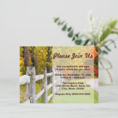 Einladungen für das Herbst-Land (Stehend Vorderseite)