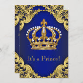 Einladungen für das Royal Prince Baby (Vorne/Hinten)