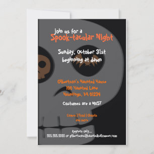 Einladungen für das skulpfige Halloween-Party