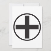 Einladungen für das Symbol "Black Plus" (Vorderseite)