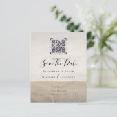 Einladungen für das zeitgemäße Hochzeitdatum von Q (Stehend Vorderseite)