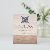 Einladungen für das zeitgemäße Hochzeitdatum von Q (Stehend Vorderseite)