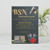 Einladungen für den Abschluss (Stehend Vorderseite)