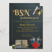 Einladungen für den Abschluss (Vorne/Hinten)