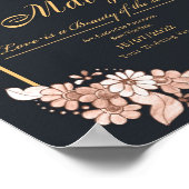 Einladungen für den Abschluss simpel und Mod Poster (Ecke)